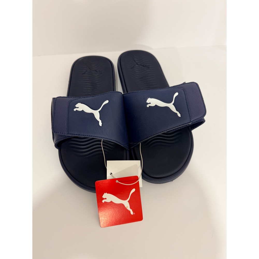 Puma Starcat Tech Sandals Men 11 Navy New 367228-02 Adjustable Slide Sport Shoes